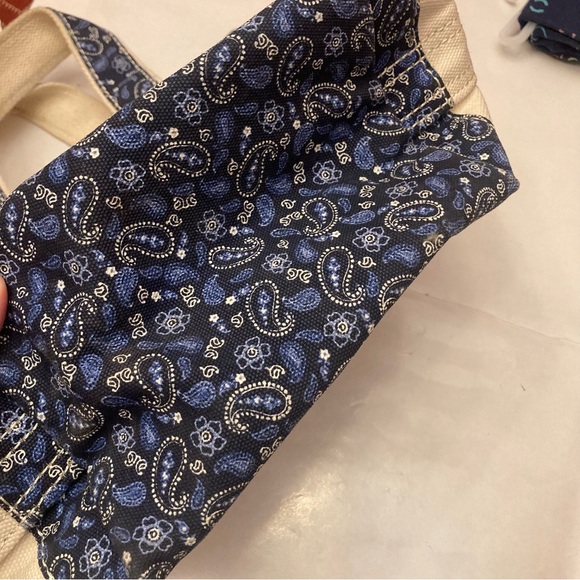 Land's End Super cute Paisley canvas mini tote bag - Picture 5 of 9
